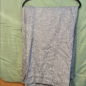 Lane Bryant Chambray Wide Leg Trousers